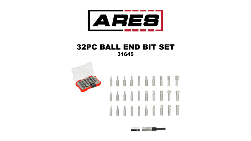 ARES 70013-8-Piece S2 Steel Impact Driver Bit Set - Includes Phillips 1,2,3,4 and Slotted 1/4-Inch, 5/16-Inch, 3/8-Inch and 1/2-Inch Bits - High Alloy S2 Steel Construction