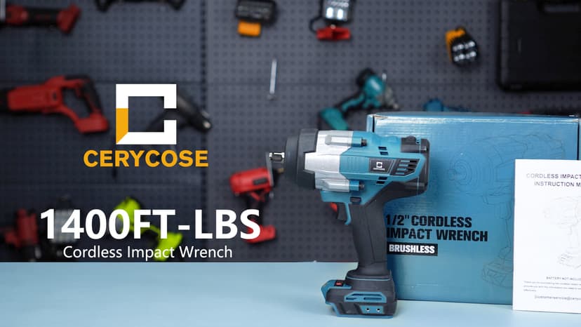 Cordless Impact Wrench 1/2 inch Compatible with Dewalt Battery, 1000FT-LBS (1360N.m) Brushless Electric Impact Gun Includes LED Work Light, 2100RPM High Torque Impact Driver, Bare Tool Only