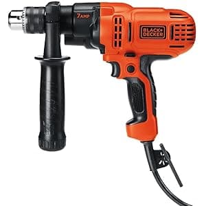 BLACK+DECKER 7.0 Amp 1/2 in. Electric Drill/Driver Kit (DR560) , Orange