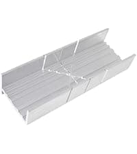 Excel Blades 6-Inch Metal Mitre Box Set – Aluminum & Steel Precision Cutting Tool with K5 Handle & Razor Pull Saw for Wood, Plastic & Soft Metals – 45° & 90° Cutting Angles, Made in USA