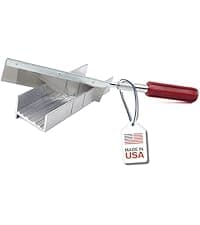 Excel Blades 6-Inch Metal Mitre Box Set – Aluminum & Steel Precision Cutting Tool with K5 Handle & Razor Pull Saw for Wood, Plastic & Soft Metals – 45° & 90° Cutting Angles, Made in USA