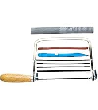 Excel Blades 6-Inch Metal Mitre Box Set – Aluminum & Steel Precision Cutting Tool with K5 Handle & Razor Pull Saw for Wood, Plastic & Soft Metals – 45° & 90° Cutting Angles, Made in USA