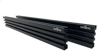 Multi T-Track - 3" Universal T-Track for Woodworking | Anodized Aluminum T Track Fence System | Woodworking Accessories | 24" Fence System (Set of 2) | Black