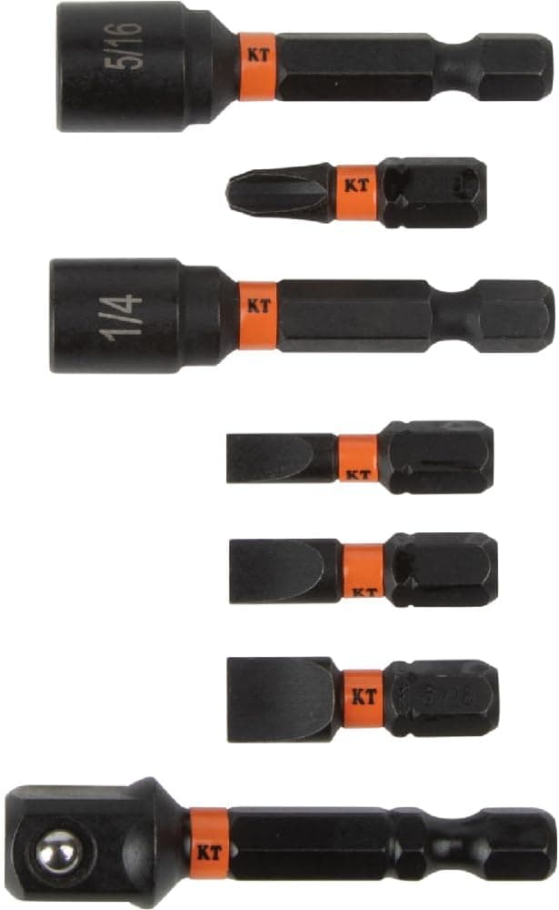 Klein Tools 33801 Impact Driver Bit Set with Magnetic Nut Drivers, ProFlex S2 Steel Phillips, Slotted, Square, TORX Bits with Case, MODBox Compatible, 40-Piece