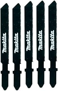 Makita 5 Piece - T Shank Metal Jigsaw Blades For Jig Saws - Fast & Straight Cuts For Metal & Aluminum - 2" 21 TPI HSS Saw Blades