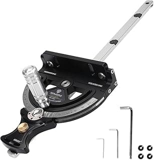 HONGDUI HD-TB01 Table Saw Miter Gauge, 140 Precision Angles with Quick-Lock, Fit 3/8 x 3/4" T Slot for Table Saw Router Table