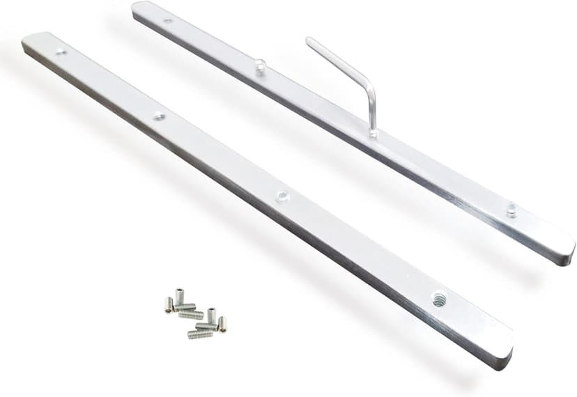 Guide Rail Connector Accessory Kit 71358 482107 for Festool Makita DeWalt Track Saw Long Cuts, Triton in Integrated Guide Rail T-Slots for Secure Cutting, 2 Pack, Sliver