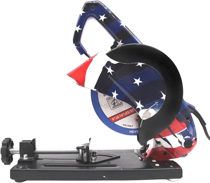 6" Chop Saw Cut Off saw – 6.5 Amp, 610W, 8000 RPM, 60Hz Compact Metal Cutting Corded Saw (Flag Design)