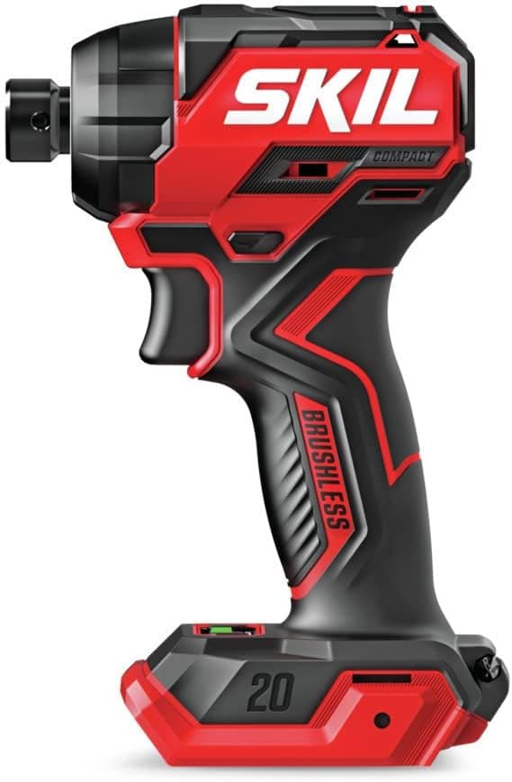 SKIL PWR CORE 20 Brushless 20V 1/4" Hex Compact Impact Driver Tool Only- ID6739B-00