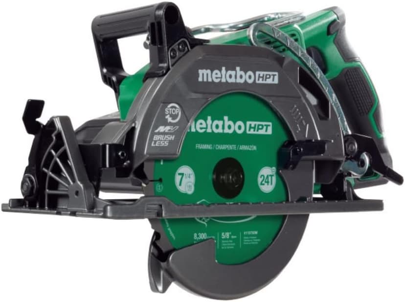 Metabo HPT 36V Cordless 7-1/4" Rear Handle Circular Saw, 500 Cuts Per Charge, Lightweight at 8.2 Lbs