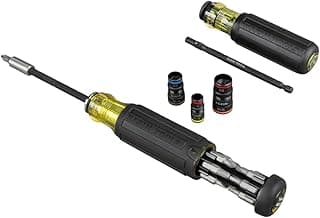 Klein Tools 80083 Impact Driver Kit with 7-in-1 SAE Impact Socket Set and 14-in-1 Multi-Bit Adjustable Length Screwdriver, 2-Piece