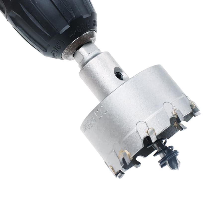 AUTOTOOLHOME 2 inch (50mm) Metal Steel Hole Saw Tooth Carbide Tip TCT Drill Bits Kit for Thick Metal Wood