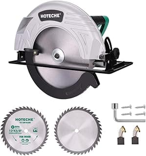 Hoteche 12-Inch Circular Saw 4-HP Compact Portable Table Saw with Saw Blade for Desktop Use