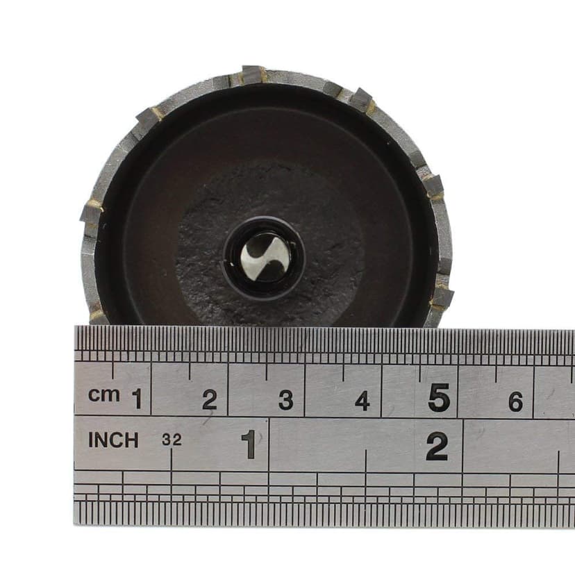 AUTOTOOLHOME 2 inch (50mm) Metal Steel Hole Saw Tooth Carbide Tip TCT Drill Bits Kit for Thick Metal Wood
