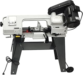Horizontal Vertical Bandsaw Industrial Metal Band Saw Vertical Cutting Bandsaw with 420W 1/2HP(4P) Motor 0-45° Angle Adjustment Three Speeds for Copper Aluminum Cast Iron Carbon Steel