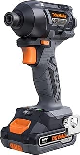 TITANCE X7 20V Cordless Impact Driver, 1/4'' Hex Compact Brushless Driver Kit with 1,770 In-lbs Torque, Battery & Charger Included – Lightweight Electric Screwdriver for Wood, Metal & Auto Repair