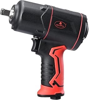AEROPRO TOOLS 1/2-Inch Composite Air Impact Wrench(A315), Twin Hammer, 1380FT-LBS Max Loosening Torque, 8000RPM, Pneumatic Impact Gun, for Auto Repair, Tire Shop (Lightweight Housing)