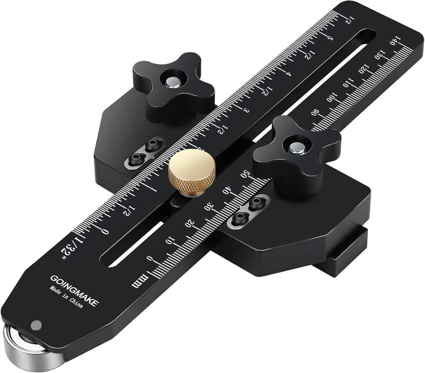 Thin Rip Jig Table Saw Jig Guide for Making Repetitive Narrow Thin Strip Cuts Woodworking Tools Fast Thin Ripping Guide for Table Saw Band Saw Router Table Fits for 3/8" x 3/4" T Slot