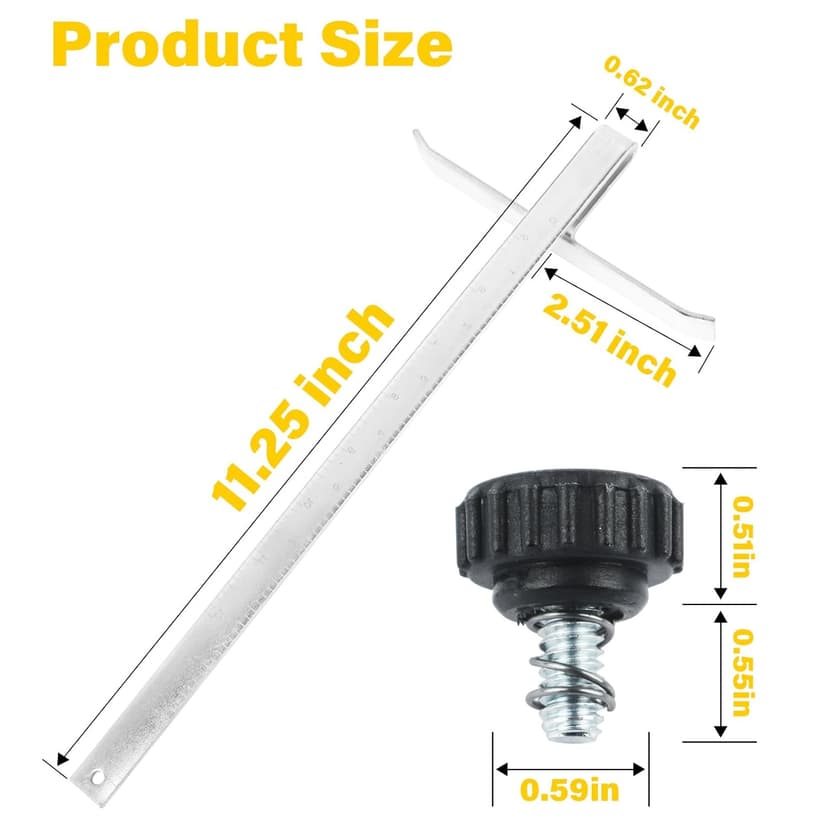 DW3278 Circular Saw Rip Fence for Dewalt 7-1/4-Inch to 8-1/4-Inch Circular Saws,Compatible with DCS575, DCS570, DCS577, DWE575 and DWS535 Cutting Fence, with Round Head Stop Screw and Spring