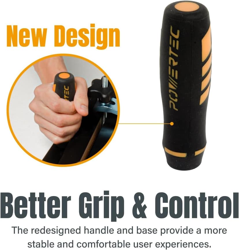 POWERTEC 71395 Taper/Straight Line Jig for Table Saws with 3/4” Wide by 3/8” Deep Miter Slot