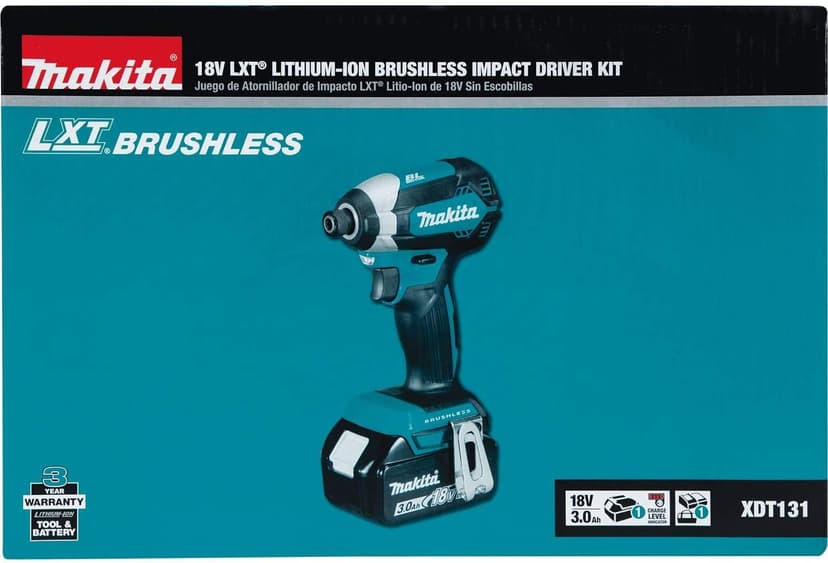 Makita XDT131-R 18V LXT 3.0 Ah Cordless Lithium-Ion Brushless Impact Driver Kit