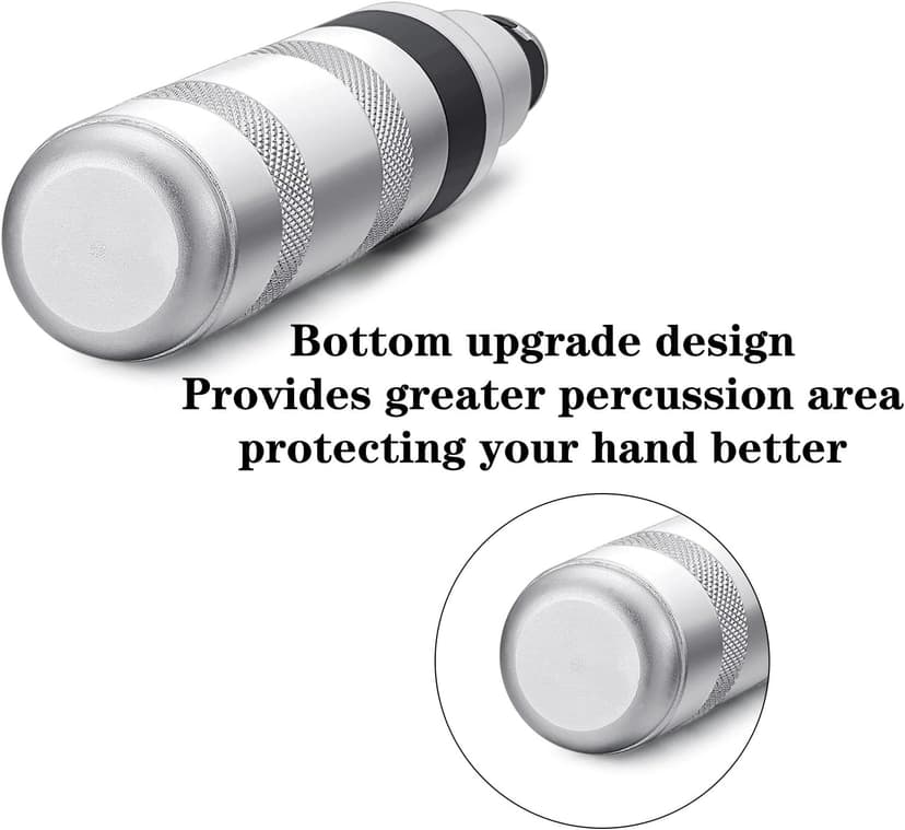 1/2" Hand Manual Reversible Impact Driver Set Extractor-12 PCS Impact Screwdriver S2 Steel Much More Durable Disengage Rusted Fasteners (Short Impact Screwdriver)