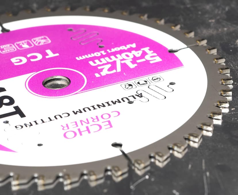 5-1/2" (10mm Arbor) Circular Saw Blades 48Tooth+24Tooth, Heavy Duty Combo Pack Carbide TCT Fine Cut Fine Finish Crosscut Framing Ripping Wood Plywood MDF Plastic Veneer Lumber Laminate