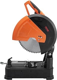 VEVOR Chop Saw, 14''/355mm Blade Diameter Cut Off Saw, 2800W 1200RPM Steel Cutting Machine, 0-45° Adjustable Dry Cut Chop Saw, Miter Saw for Cold Cut Saw for Steel/Iron/Aluminum, Black