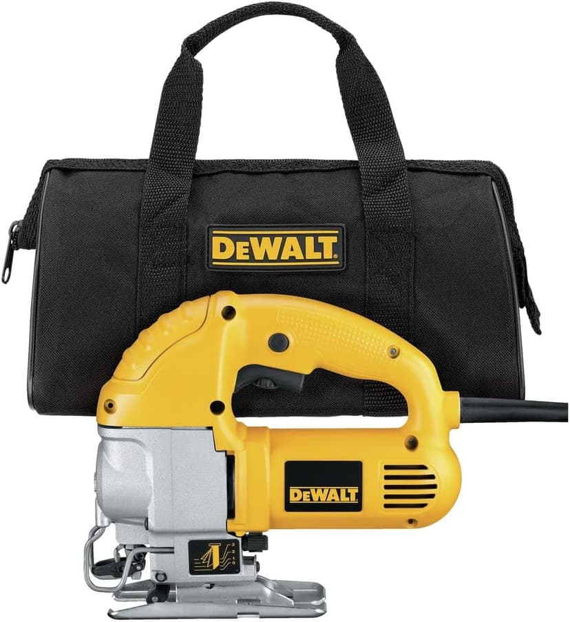 DEWALT Jig Saw, Top Handle, 5.5-Amp, Corded (DW317K), Yellow