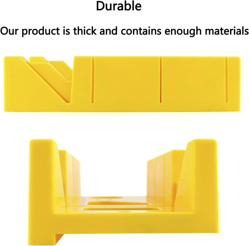 Mitre Box and Saw Set for Crafting,12 Inch Mitre Box with 14 Inch Back Saw,Reinforced Steel Back Saw for Woodworking,Preset Cutting Box with 45 Degree Cutting Guide for Molding Trim