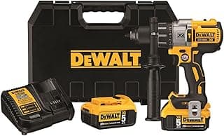 DEWALT 20V MAX XR Hammer Drill Kit, Brushless, 3-Speed, Cordless (DCD996P2)
