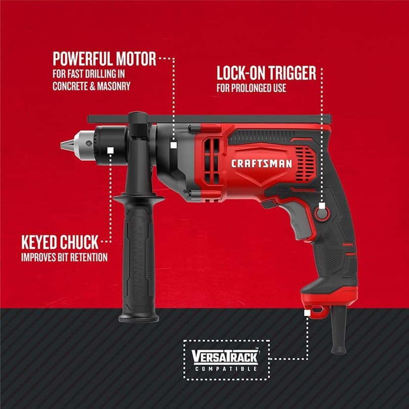 CRAFTSMAN 1/2-in Hammer Drill (7 Amp) (CMED741)