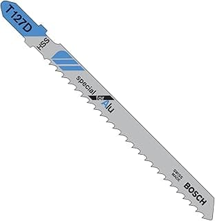 Bosch T-127D Jigsaw Blades for Aluminum and Non-Ferrous Metals 5 Piece Set