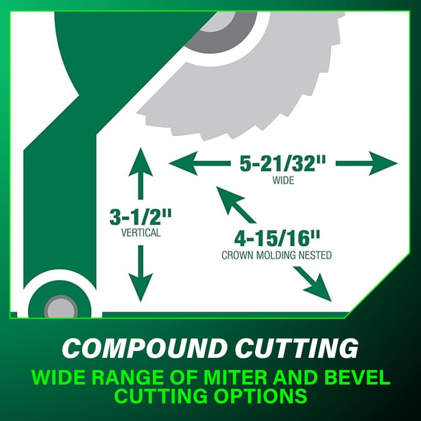 Metabo HPT 18V MultiVolt Cordless 10-Inch Single Bevel Miter Saw, Wide Range of Miter and Bevel Cutting Options, Xact Cut LED Shadow System, Brushless Technology, Tool Body Only, C1810DFAQ4