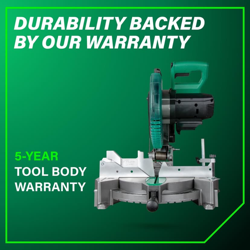 Metabo HPT 18V MultiVolt Cordless 10-Inch Single Bevel Miter Saw, Wide Range of Miter and Bevel Cutting Options, Xact Cut LED Shadow System, Brushless Technology, Tool Body Only, C1810DFAQ4