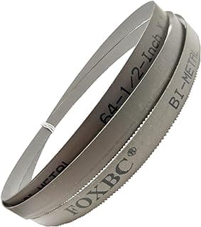 FOXBC 64-1/2 Inch Bandsaw Blades Metal Cutting, 64-1/2-Inch X 1/2" X 0.02" 14/18 TPI