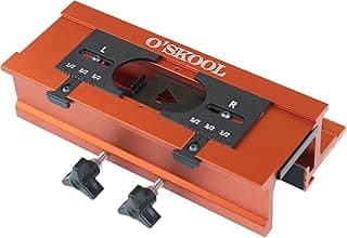 O'SKOOL Mortise and Tenon Jig is Ideal for cabinets, Chairs, and Table Construction Using a Plunge Router