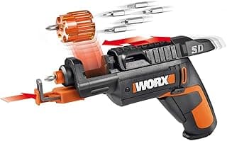Worx 4V Electric Screwdriver, Rechargeable Cordless Power Screwdriver Set with 6 Bits, Screw Holder, Charger - WX255L