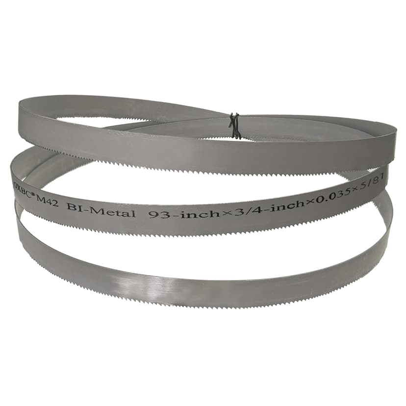 FOXBC 93" X 3/4" X 5/8 TPI Metal Cutting Bi-Metal M42 Band Saw Blades