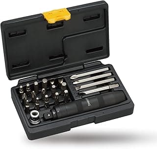 22-Pcs 1/2 Inch Drive Impact Driver Set, CR-V Extractor, Hand Manual Reversible Impact Screwdriver, 5/16 Inch Bit Adapter with S2 Steel Bits for Rusted Fasteners or Frozen Bolts