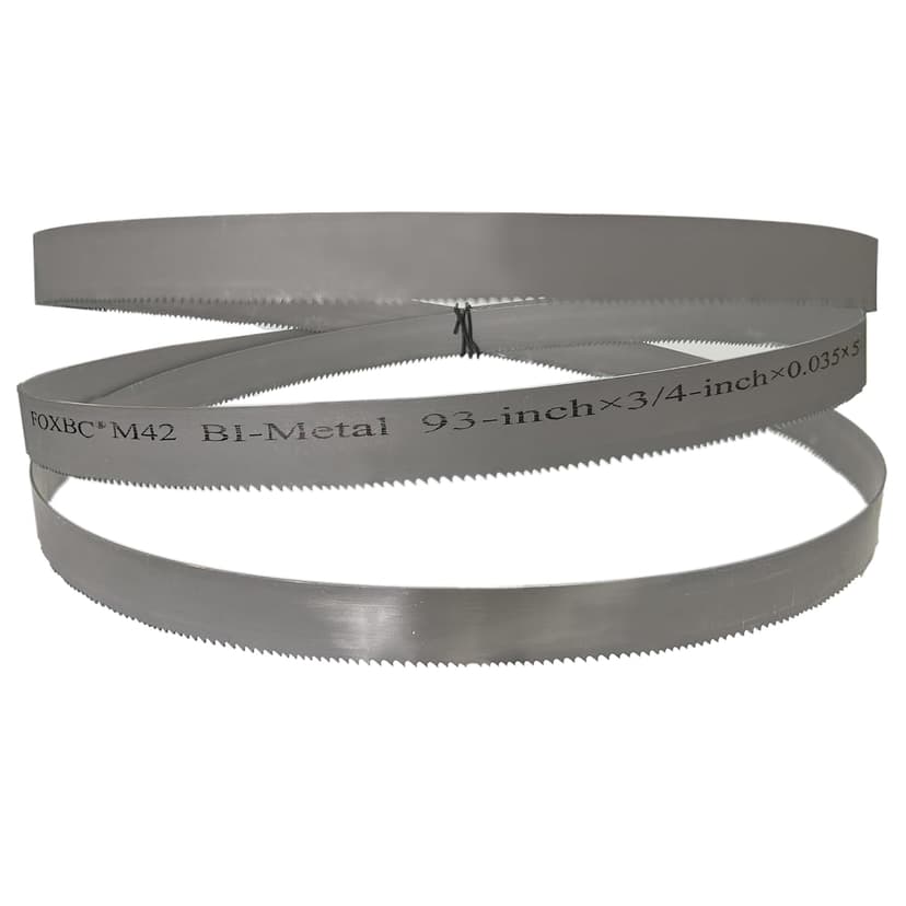 FOXBC 93" X 3/4" X 5/8 TPI Metal Cutting Bi-Metal M42 Band Saw Blades