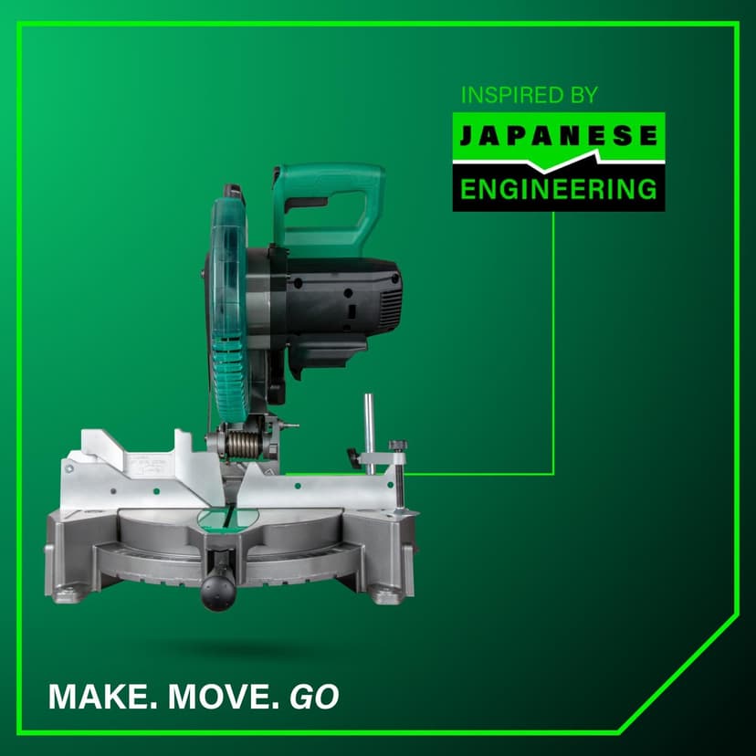 Metabo HPT 18V MultiVolt Cordless 10-Inch Single Bevel Miter Saw, Wide Range of Miter and Bevel Cutting Options, Xact Cut LED Shadow System, Brushless Technology, Tool Body Only, C1810DFAQ4