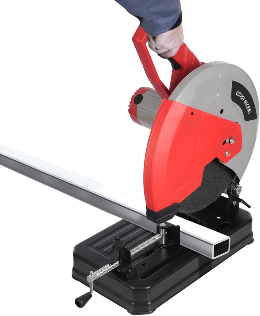 Chop Saw 14in Blade Cut Off Saw,2800W 3900RPM Steel Cutting Machine,0-45 Degrees Adjustable Angle Heavy Duty Metal Chop Machine for Steel Rebar Iron Aluminum