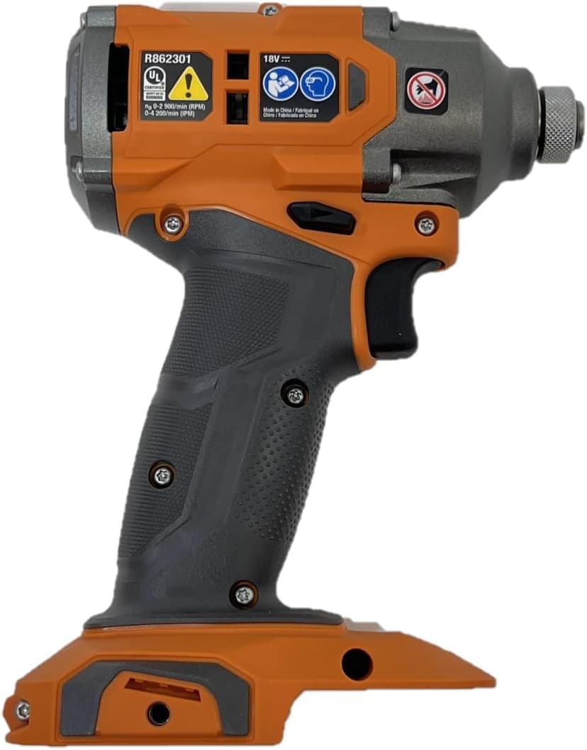 RIDGID 18V Brushless Cordless 1/4 in. Impact Driver R862301 (Tool Only, Bulk Packaged), Orange