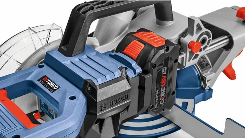 BOSCH GCM18V-07SN PROFACTOR™ 18V 7-1/4 In. Single-Bevel Slide Miter Saw - Mobile, Cordless Solution, 3-3/4 In. Nested Crown Cutting, 8-1/4 In. Crosscut Capacity (Bare Tool)