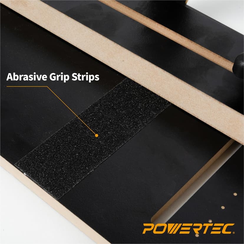 POWERTEC 71395 Taper/Straight Line Jig for Table Saws with 3/4” Wide by 3/8” Deep Miter Slot