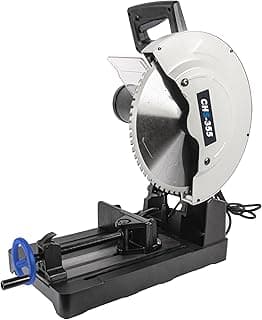 KAKA INDUSTRIAL Metal Cutting Chop Saw 14-Inch, 15-Amp Motor, Cuts Steel, Rebar, Iron, Aluminum, 0-45° Adjustable Angle CHS-355