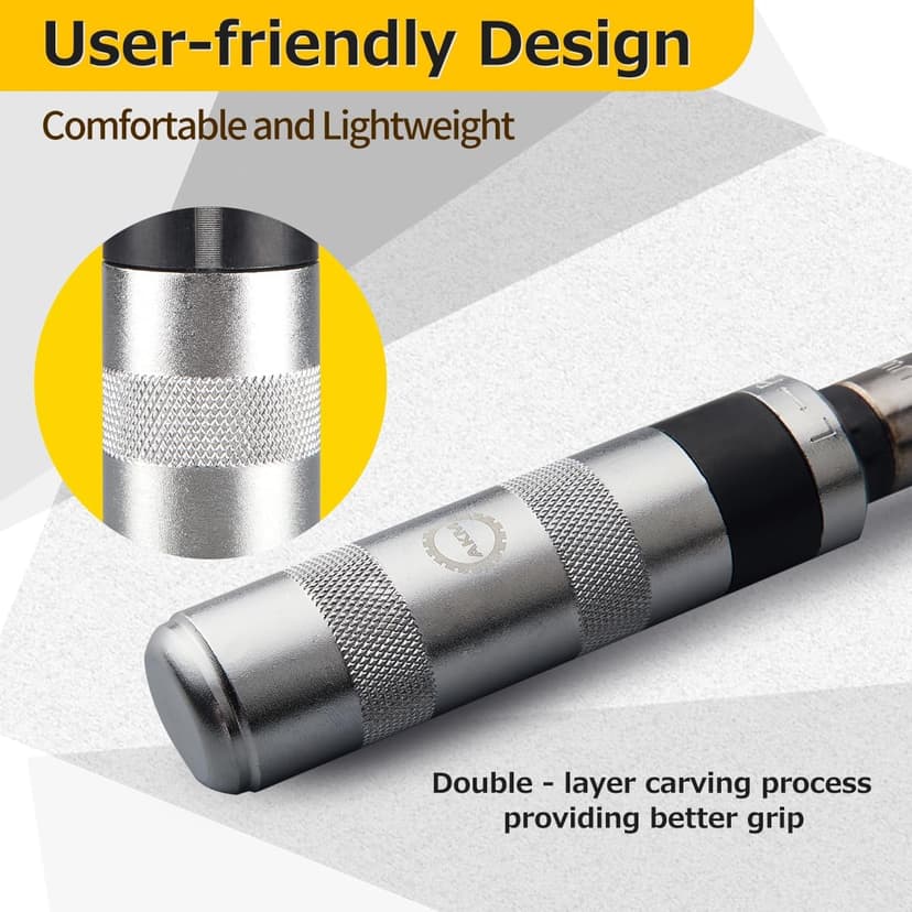 AKM 3/8" Impact Driver Master Screw and Bolt Extractor Set - 21 PCS Hand Manual Reversible Impact Screwdriver S2 Steel for Disengaging Rusted Fasteners or Frozen Bolts