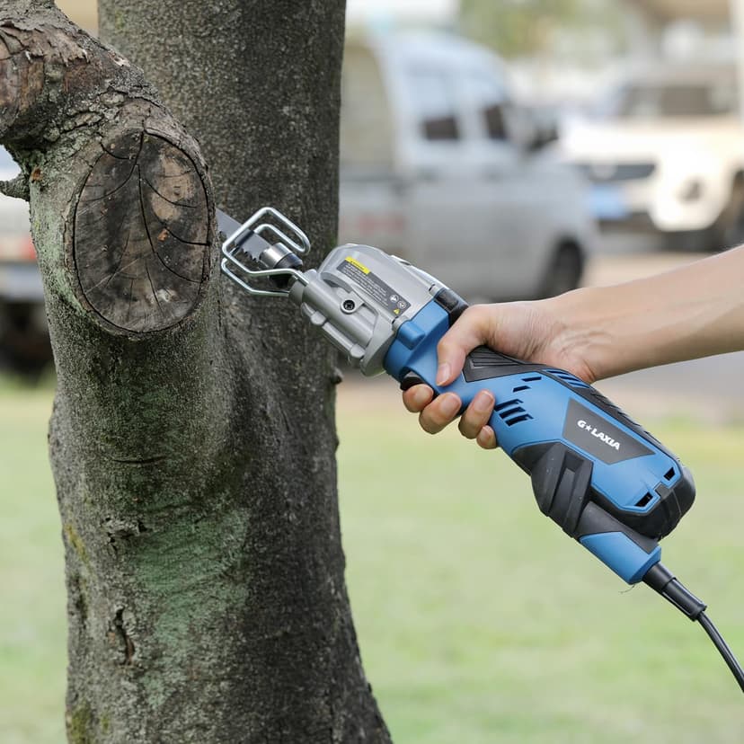 Reciprocating Saw, 5Amp 3000SPM Variable Speed Reciprocating Saw with 1/2" Stroke Length, 6Pcs Blades for Wood, Soft Metal, PVC Pipe Cutting