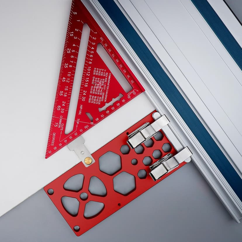 13.4inch Track Saw Guide Rail Square,90° Right Angle Track Saw Square - Compatible with Festool & Makita Guide Rail - Easy-Install Circular Saw Accessories for Precise Cuts(Upgraded)